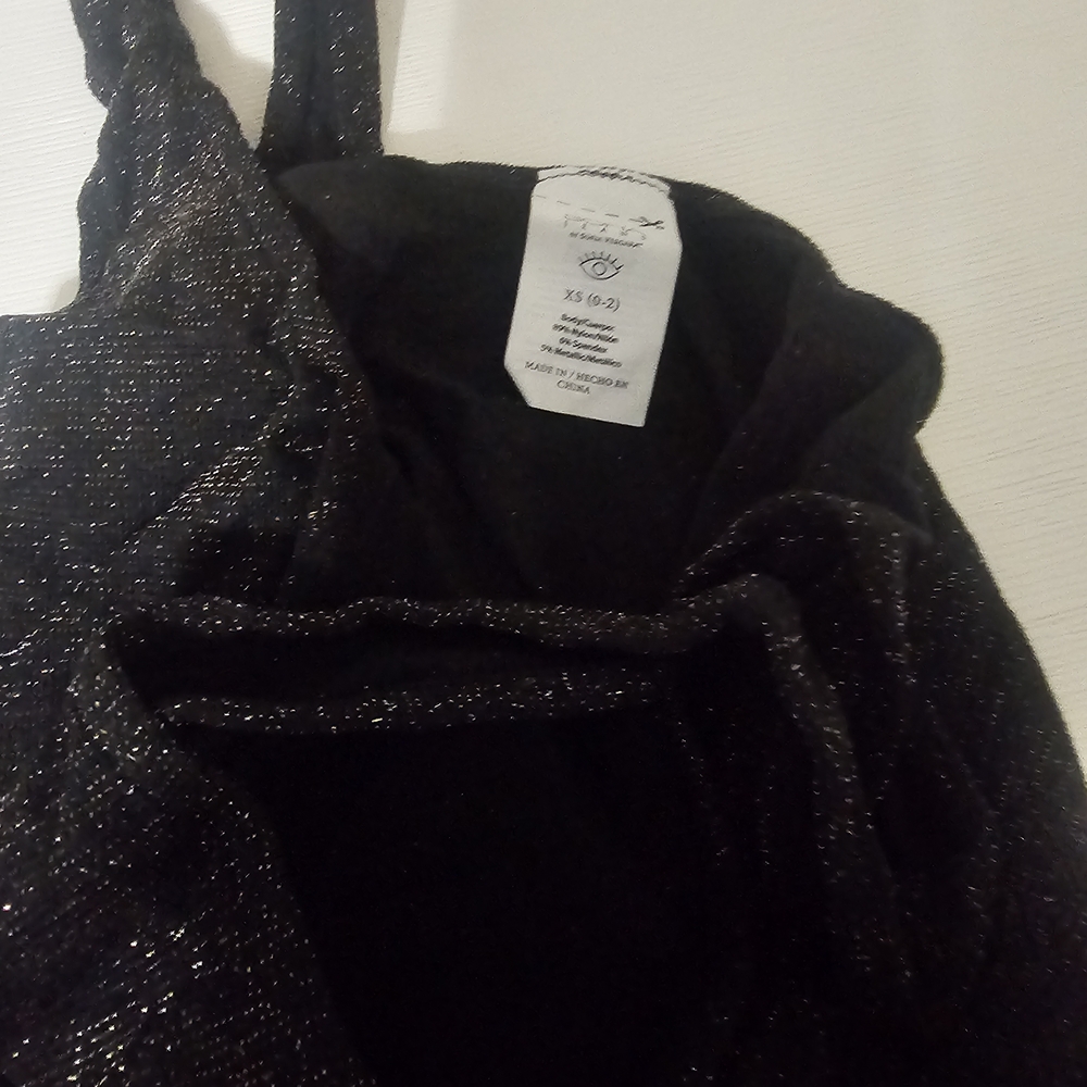 Shimmering Black Bodysuit